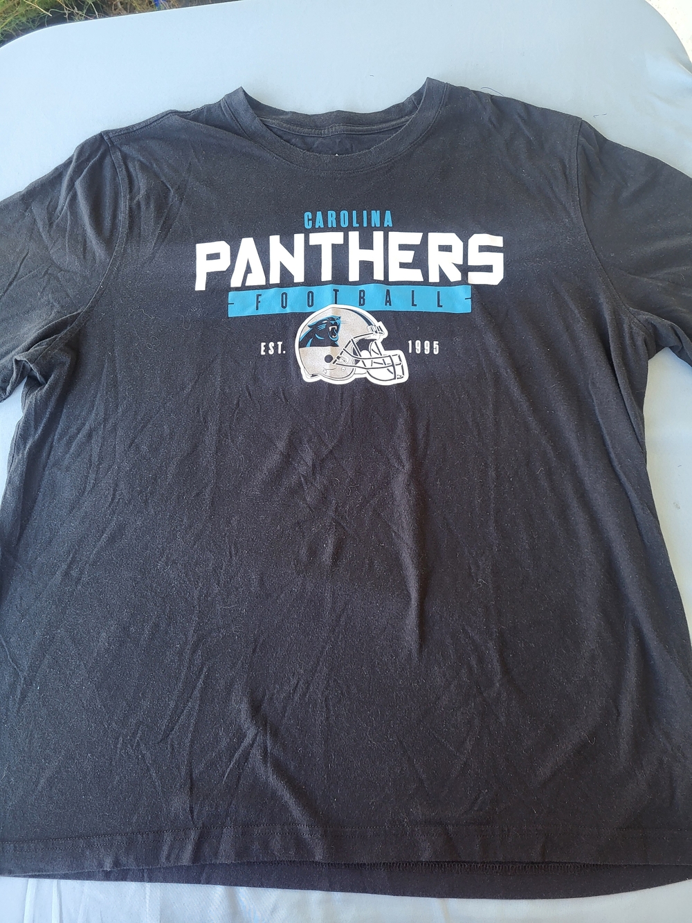 Carolina Panthers T-Shirt Size 2XL Black 2020 Season to Remember Graphic Tee
